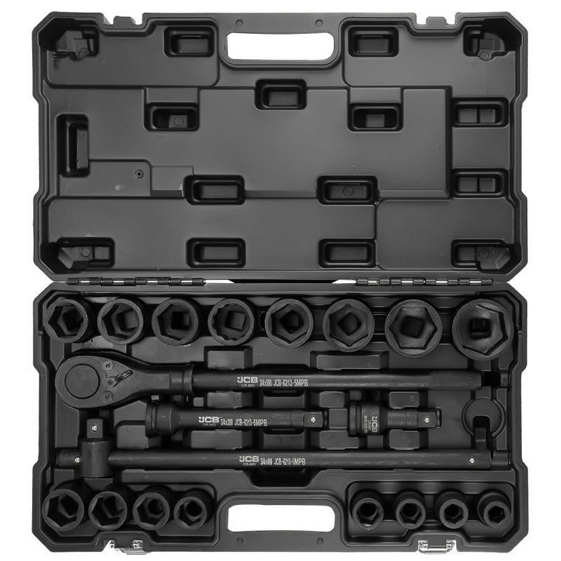 JCB 21-Piece 3/4' Impact Socket Tool Set – JCB Tools