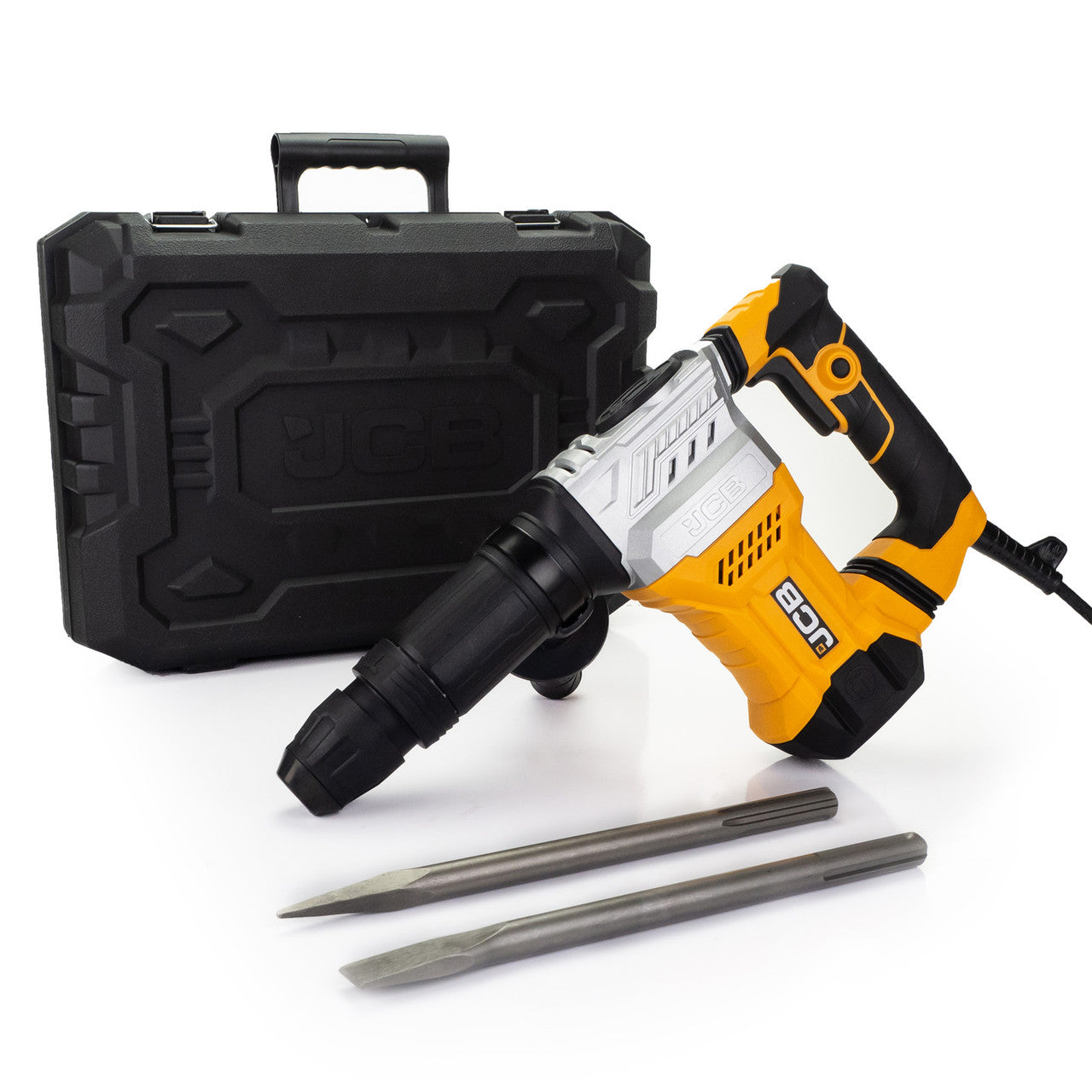 JCB 1300W 15J SDS Max Demolition Hammer and Chisel, Anti-Vibration