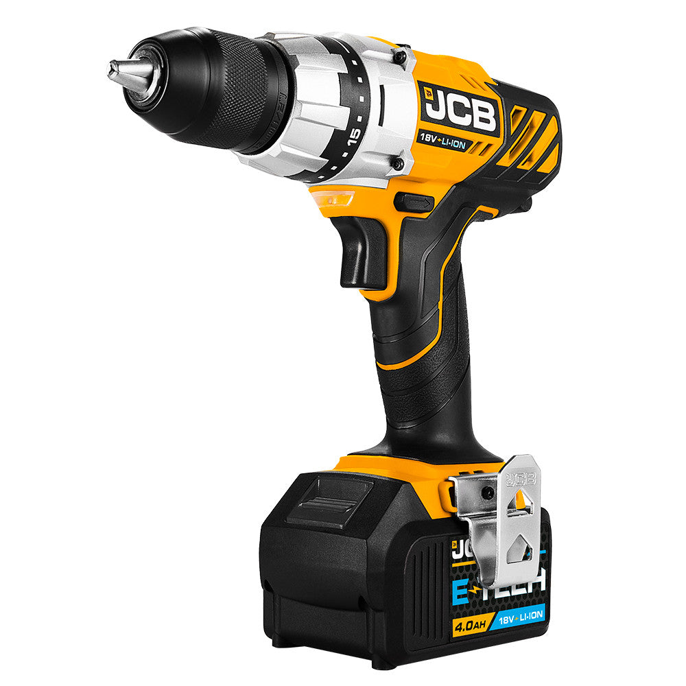 JCB 18V TWINPACK WITH INSPECTION LIGHT IN W-BOXX 136 POWER TOOL CASE | JCB-18TPK-4IL - Main Image