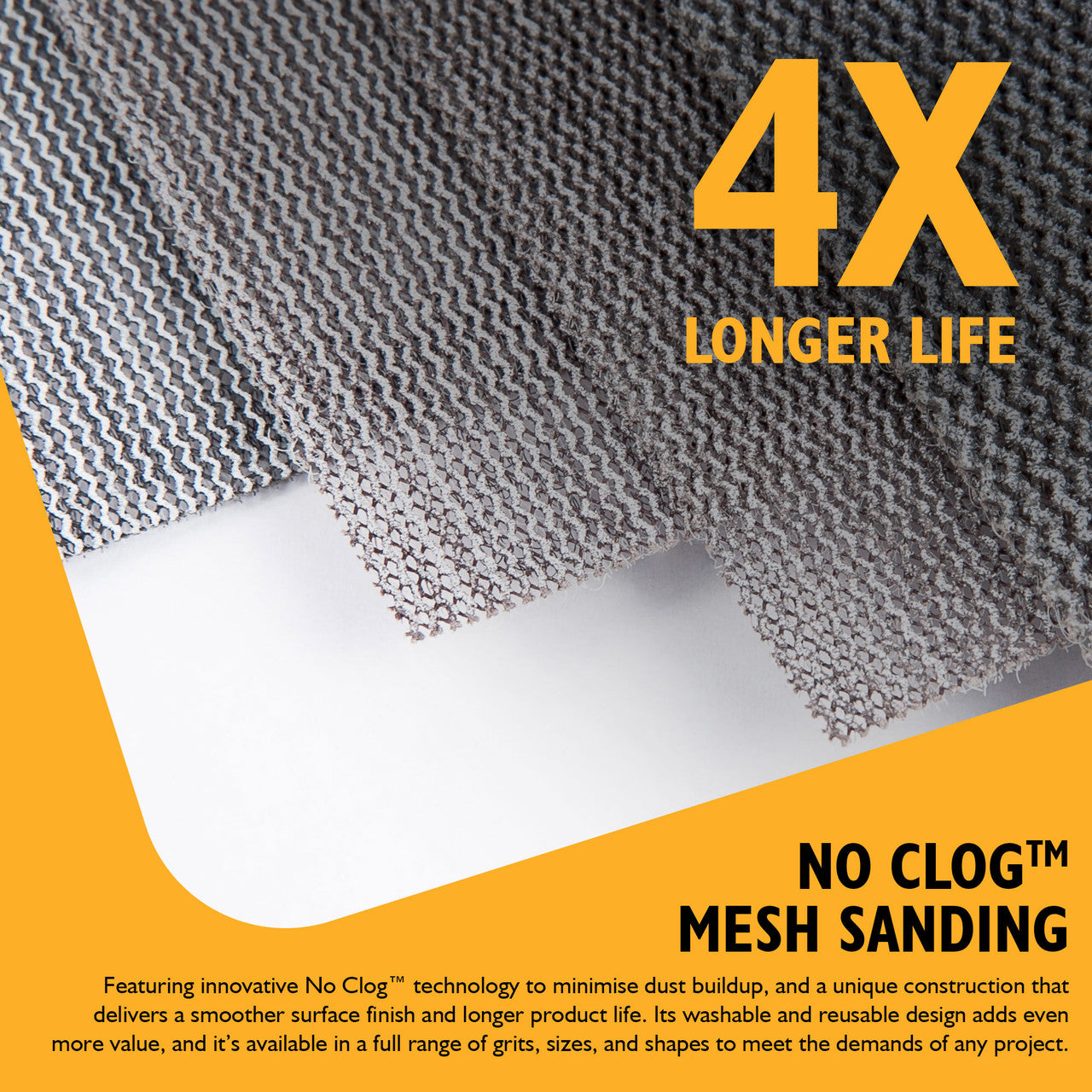 JCB Mesh Sanding Mixed Grit 4pack | 5055803319403