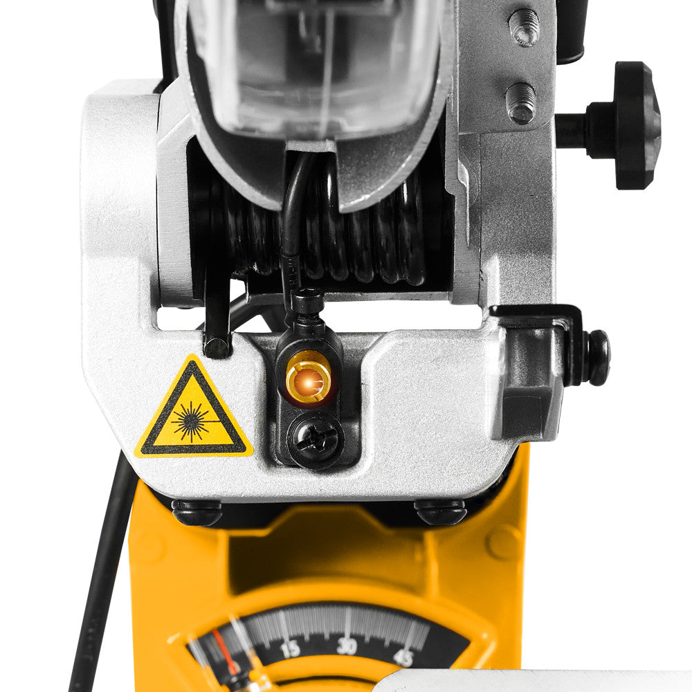 JCB 254mm Sliding Mitre Saw | 21-MS-254SB - Close up settings