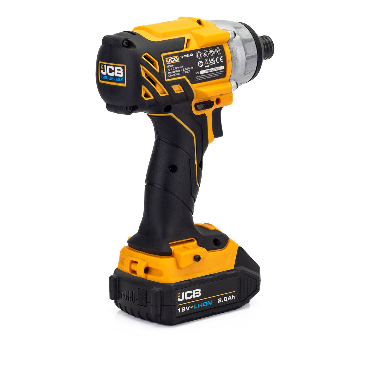 JCB 18V Brushless Impact Twinpack 2.0Ah in W-Boxx 136 | 21-18BL-TPK-2