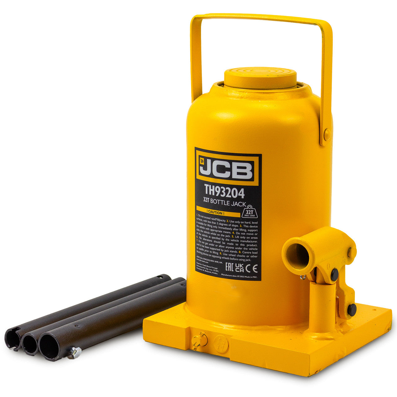 JCB 32 Tonne Automotive Hydraulic Bottle Jack, 420mm Maximum Lift