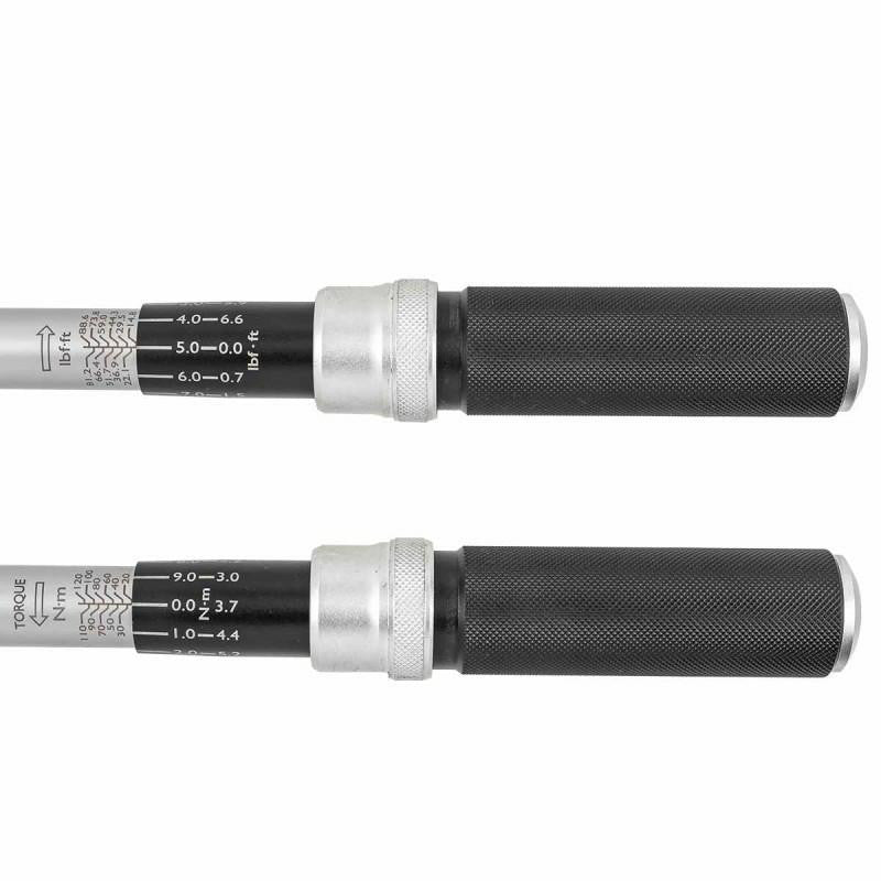 Clear Scale: Equipped with a readable, engraved scale for easy torque measurement.