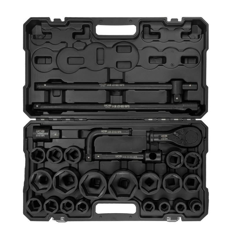 The impact sockets are designed for high torque impact tightening/loosening parts including automotive repair, construction, industrial processes, and more.