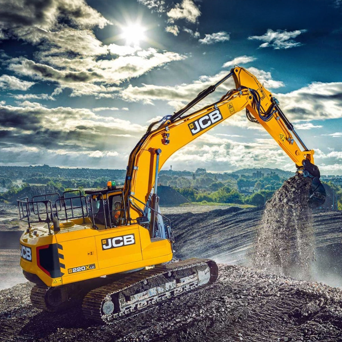 Jcb Stacker Machine JCB 42’’ Roller Tool Cabinet & Excavator Wrap | JCBEXCSTACK – JCB Tools