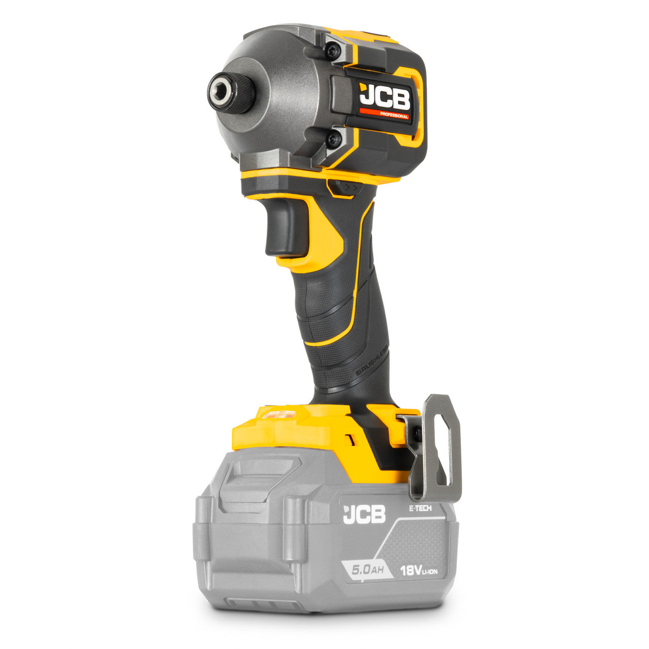 JCB Pro 18V Kit, 75Nm Combi Drill, Impact Driver, 2x 5.0Ah Batteries & 4.5A Fast Charger (in Carry Case) | JCB-18PKIT-2