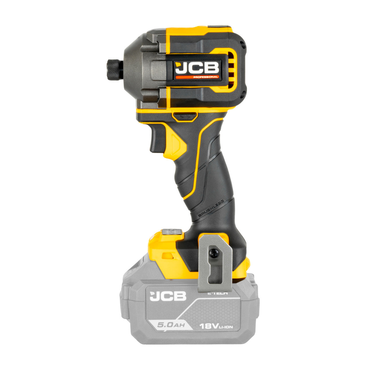 JCB Pro 18V Kit, 75Nm Combi Drill, Impact Driver, 2x 5.0Ah Batteries & 4.5A Fast Charger (in Carry Case) | JCB-18PKIT-2