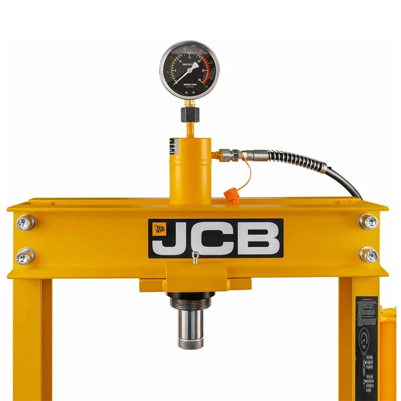 Accurate pressure gauge: Ensures precise monitoring of applied load.