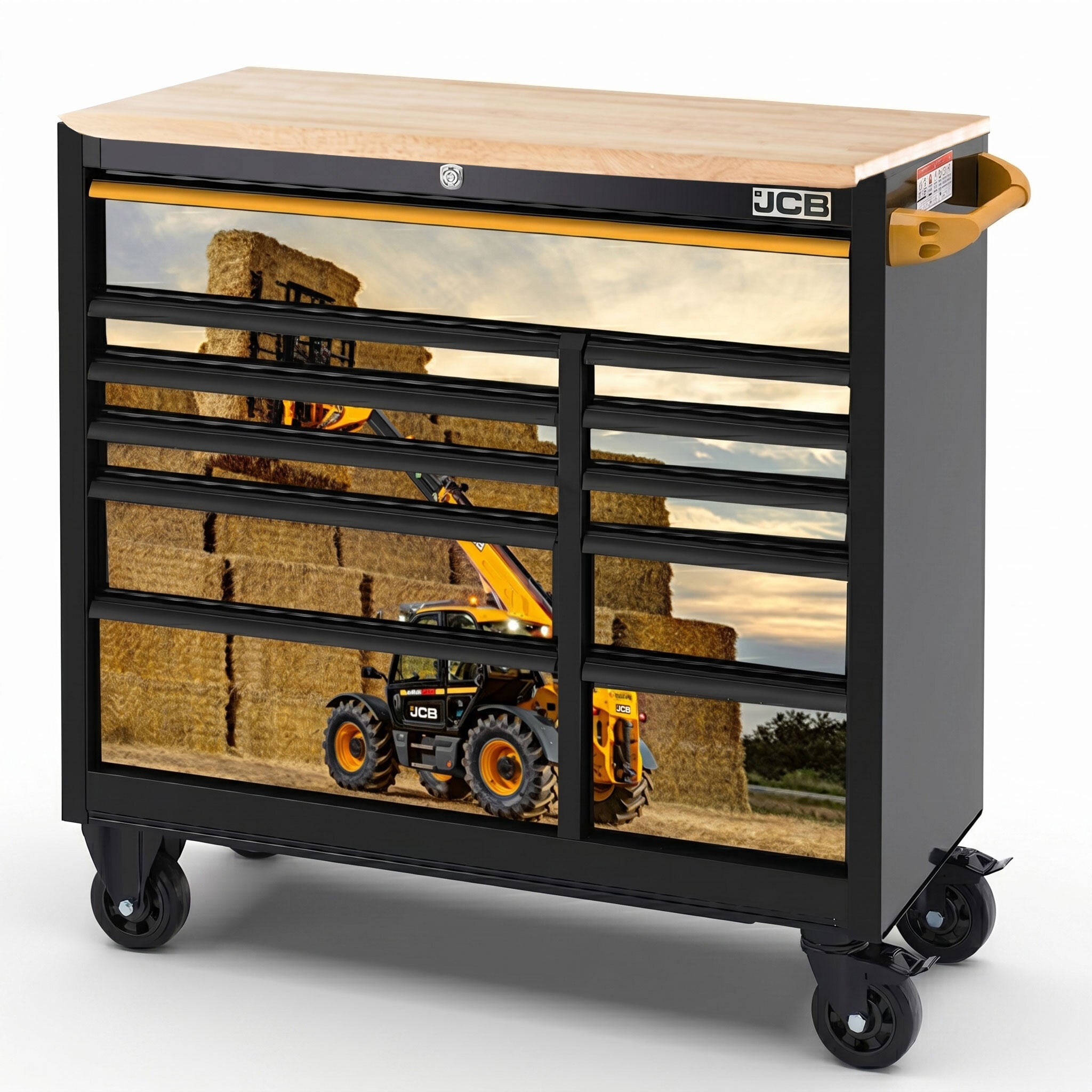JCB 42’’ Roller Tool Cabinet & Telehandler Wrap | JCBTLHRCBB – JCB Tools