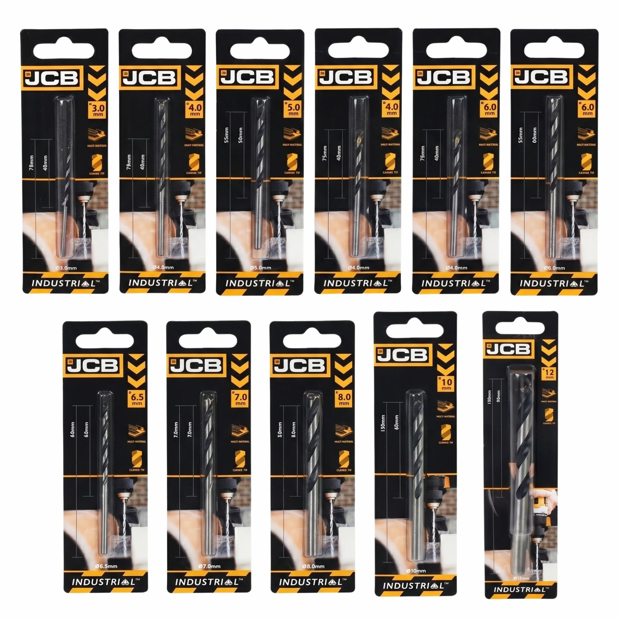 JCB Multi-Purpose Drill Bit Trade Pack