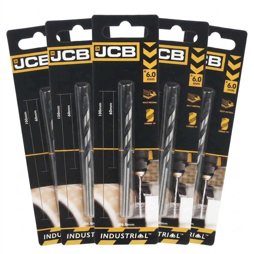 JCB  6 x 100mm Multi Purpose Drill (5 Pack) | 5055803310554-X5