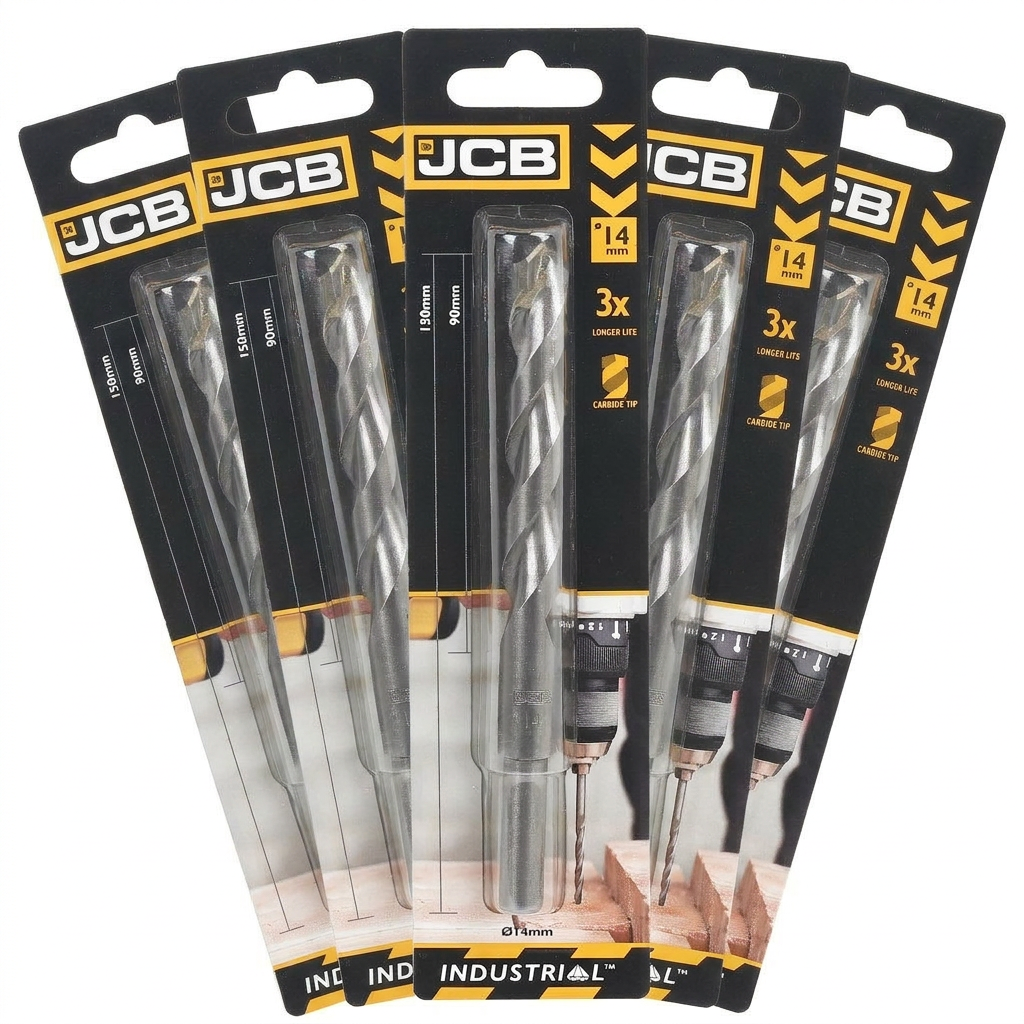 JCB 14 x 150mm Masonry Drill Bit (5 Pack)  | 5055803301101-X5