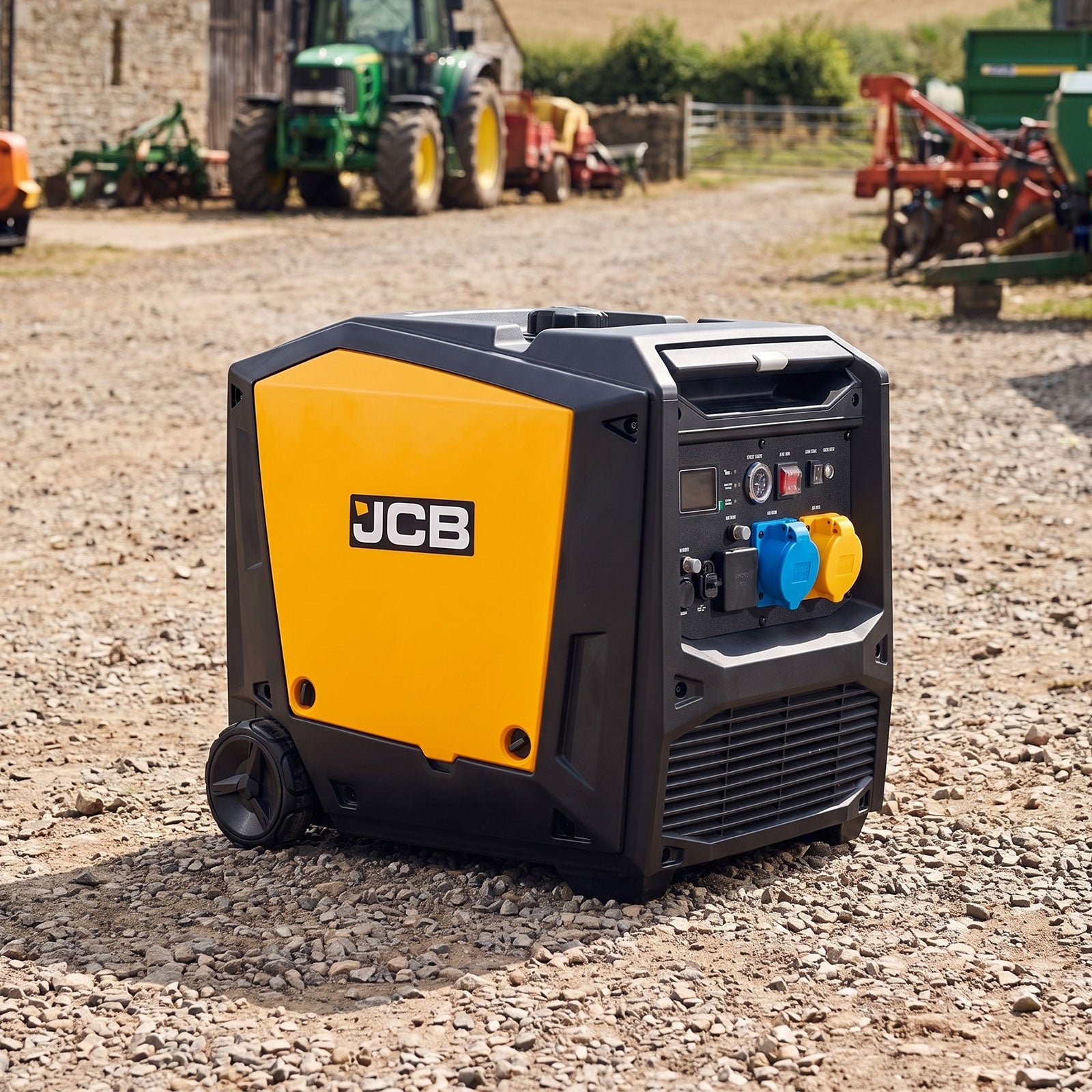 JCB, 7.6kW/3.8kW Dual-Voltage Inverter Generator, Remote Start | JCB-IG8500DVE