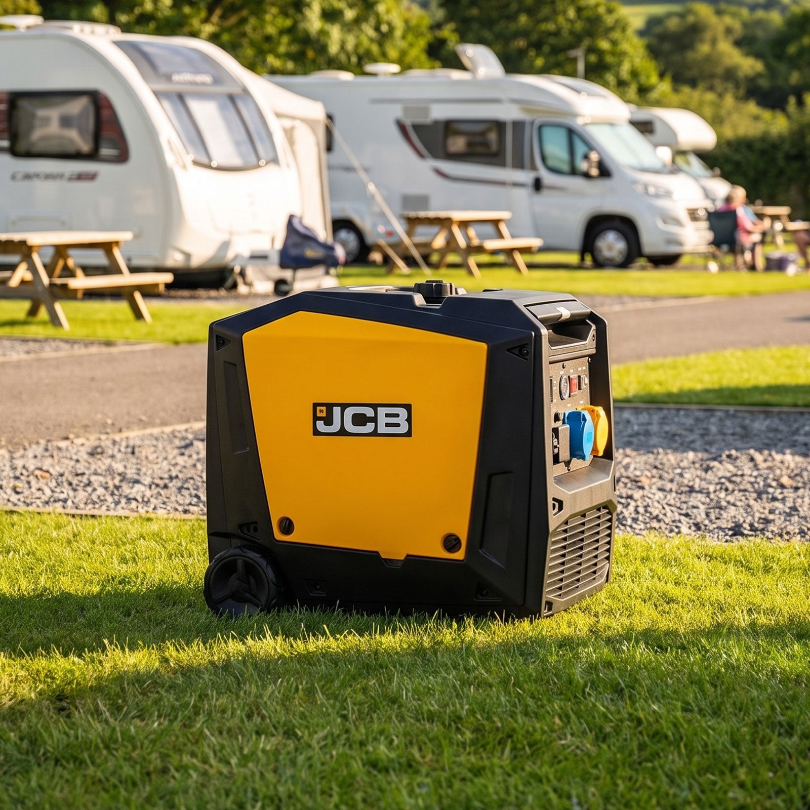 JCB, 7.6kW/3.8kW Dual-Voltage Inverter Generator, Remote Start | JCB-IG8500DVE