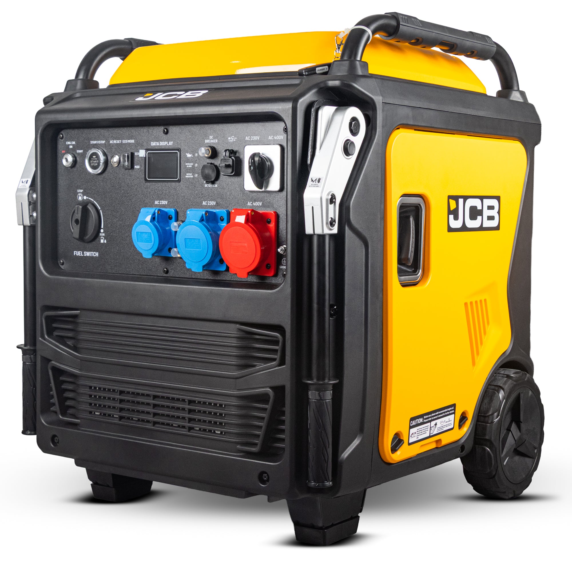 JCB, 11kW Three-Phase Inverter Generator, 400V/230V, Remote Start | JCB-IG12000DVE-3