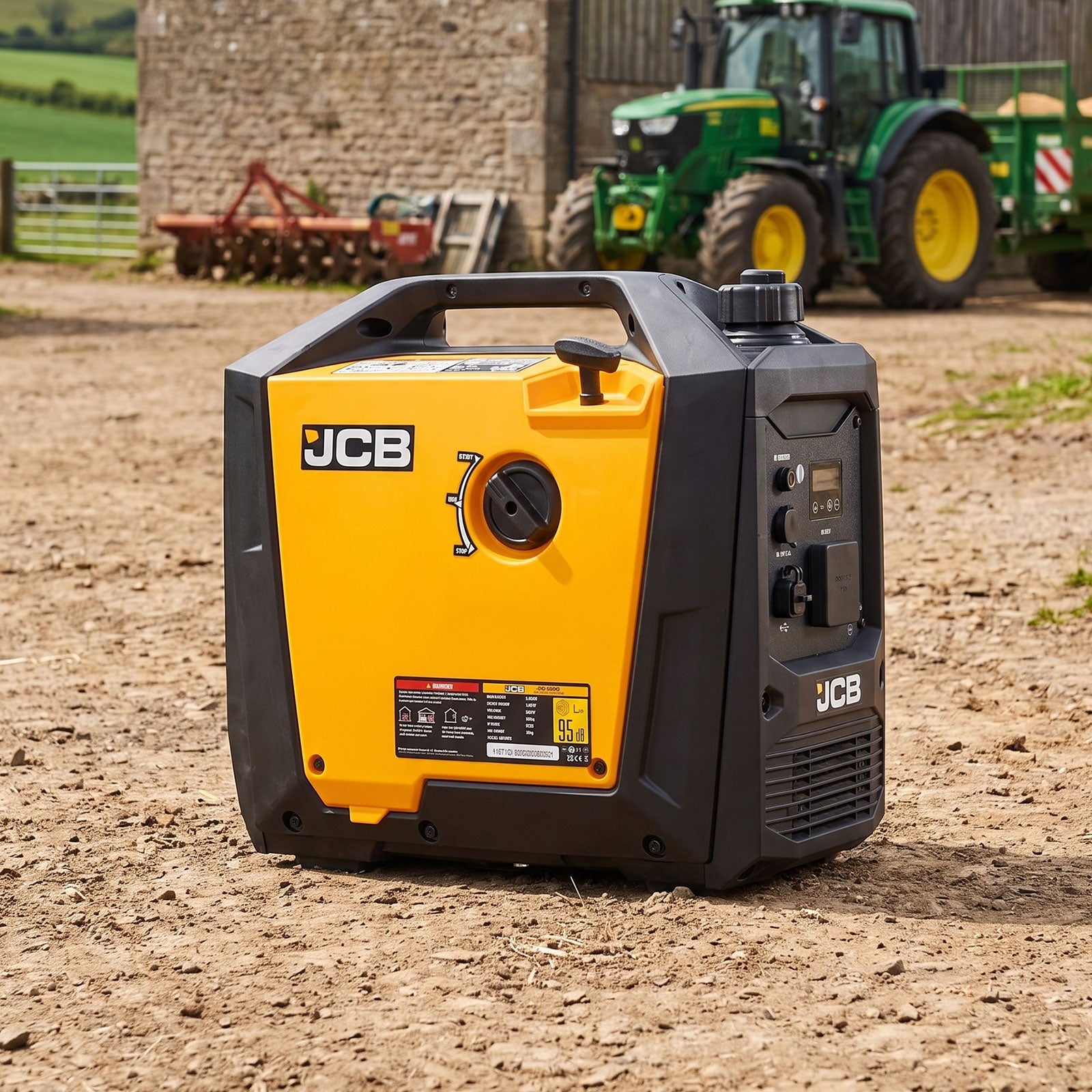 JCB 2000W, 2kW Inverter Generator, Pure Sine Wave, Quiet & Lightweight | JCB-IG2000
