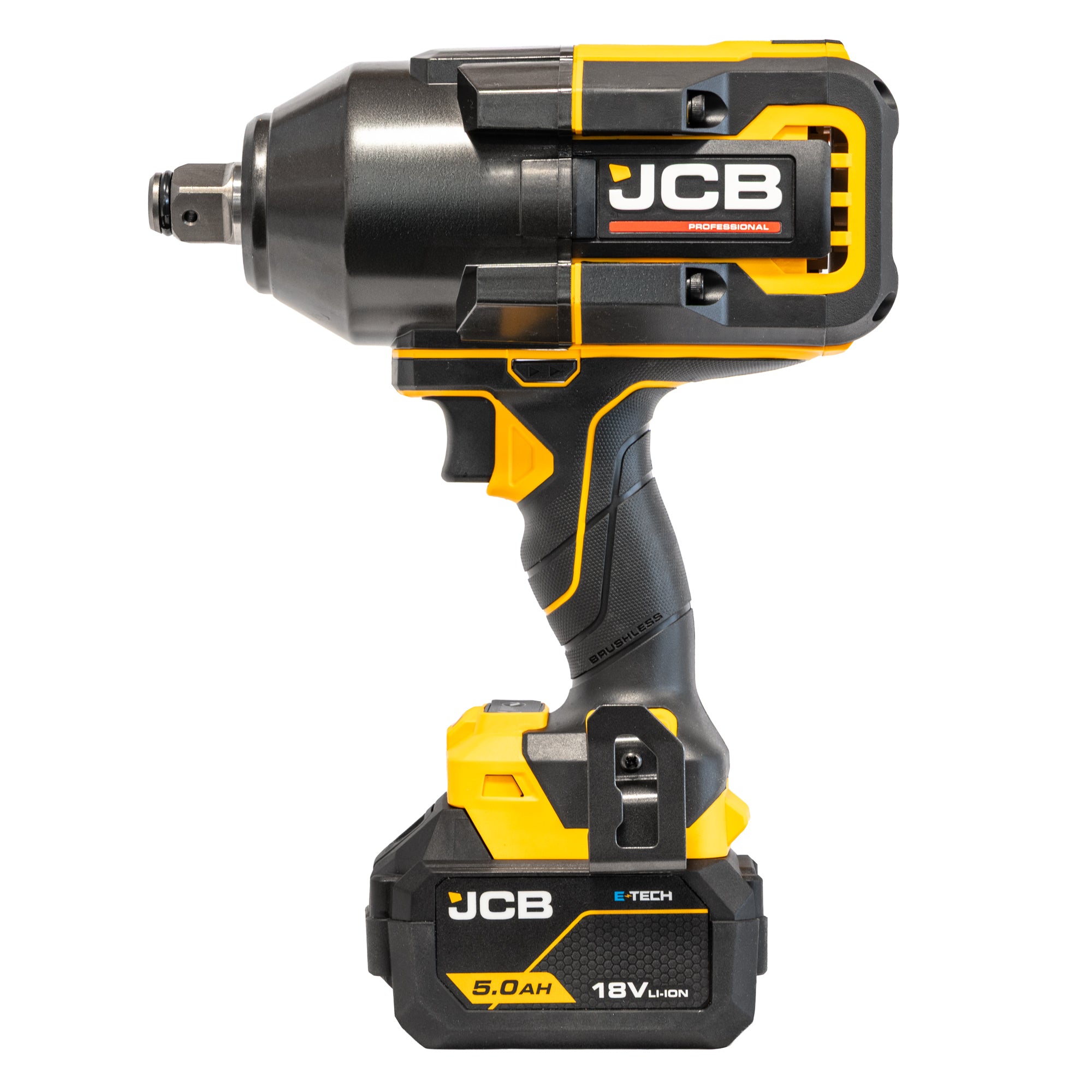 JCB Pro 2,000Nm 3/4" Impact Wrench, Brushless, 1,800Nm Fastening Torque | JCB-18PIW-2000
