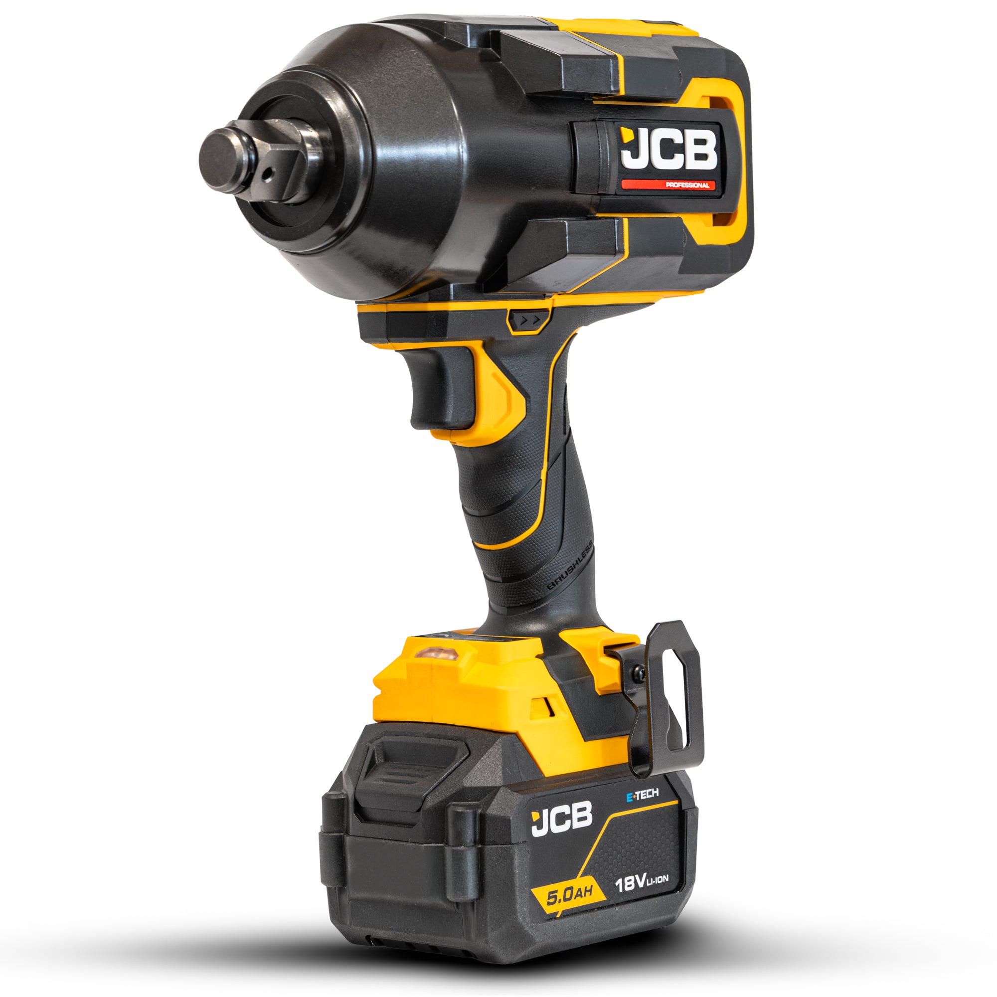 JCB Pro 2,000Nm 3/4" Impact Wrench, Brushless, 1,800Nm Fastening Torque | JCB-18PIW-2000