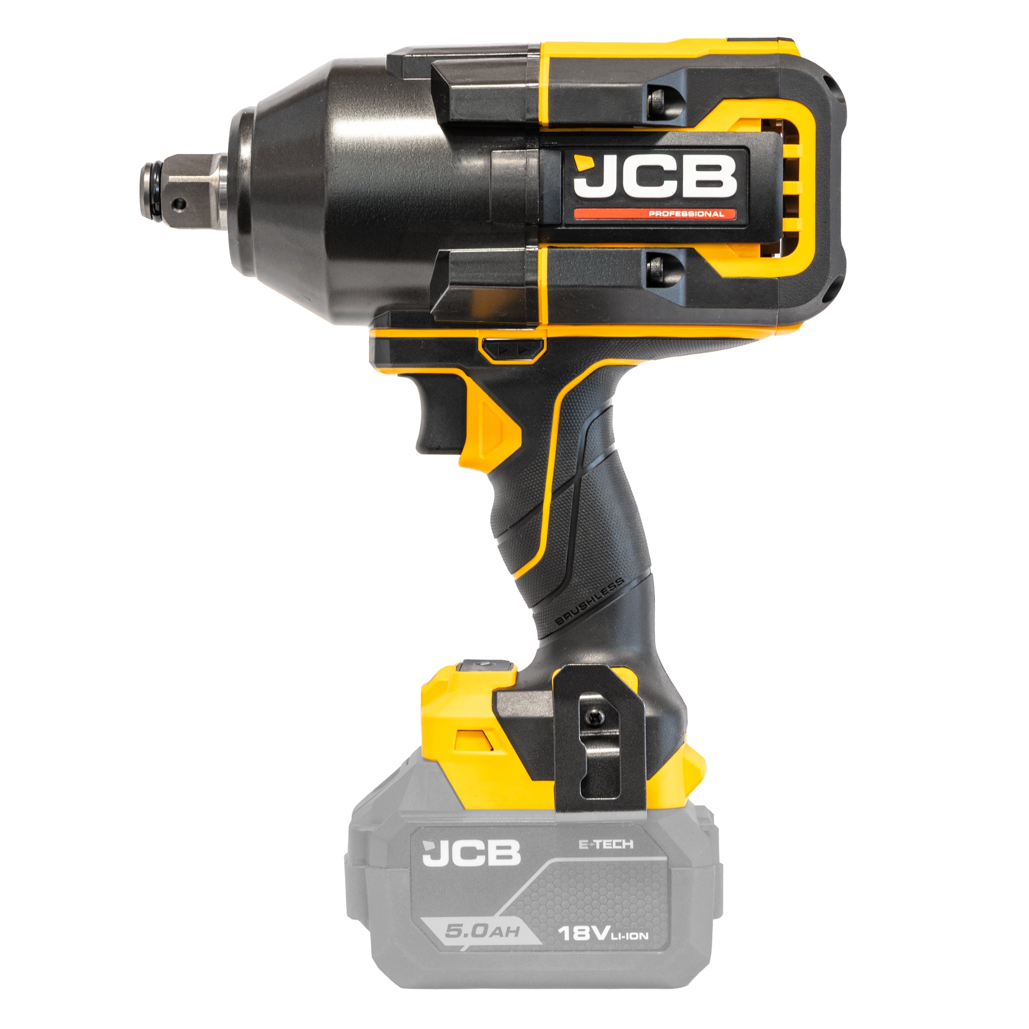JCB Pro 2,000Nm 3/4" Impact Wrench, Brushless, 1,800Nm Fastening Torque | JCB-18PIW-2000