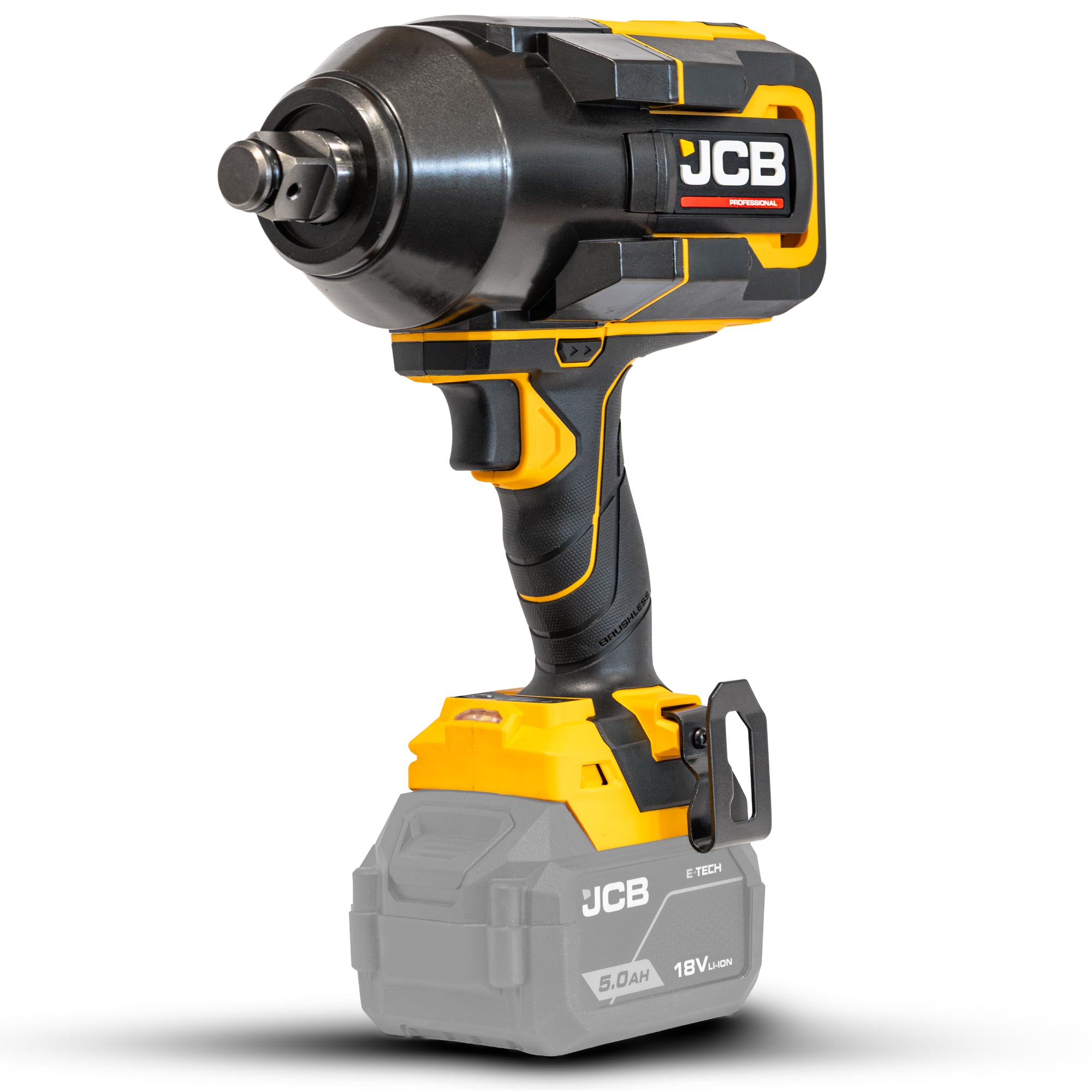 JCB Pro 2,000Nm 3/4" Impact Wrench, Brushless, 1,800Nm Fastening Torque | JCB-18PIW-2000