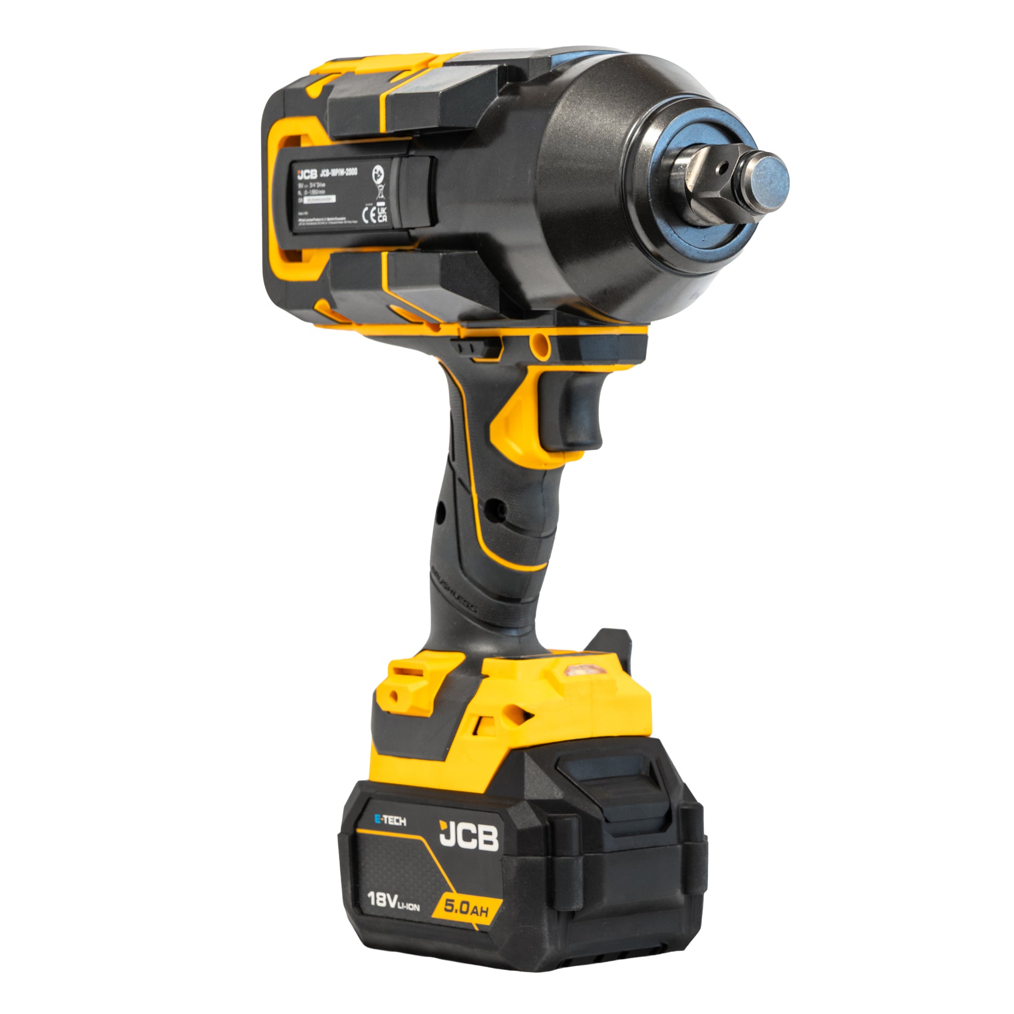JCB Pro 2,000Nm 3/4" Impact Wrench, Brushless, 1,800Nm Fastening Torque | JCB-18PIW-2000