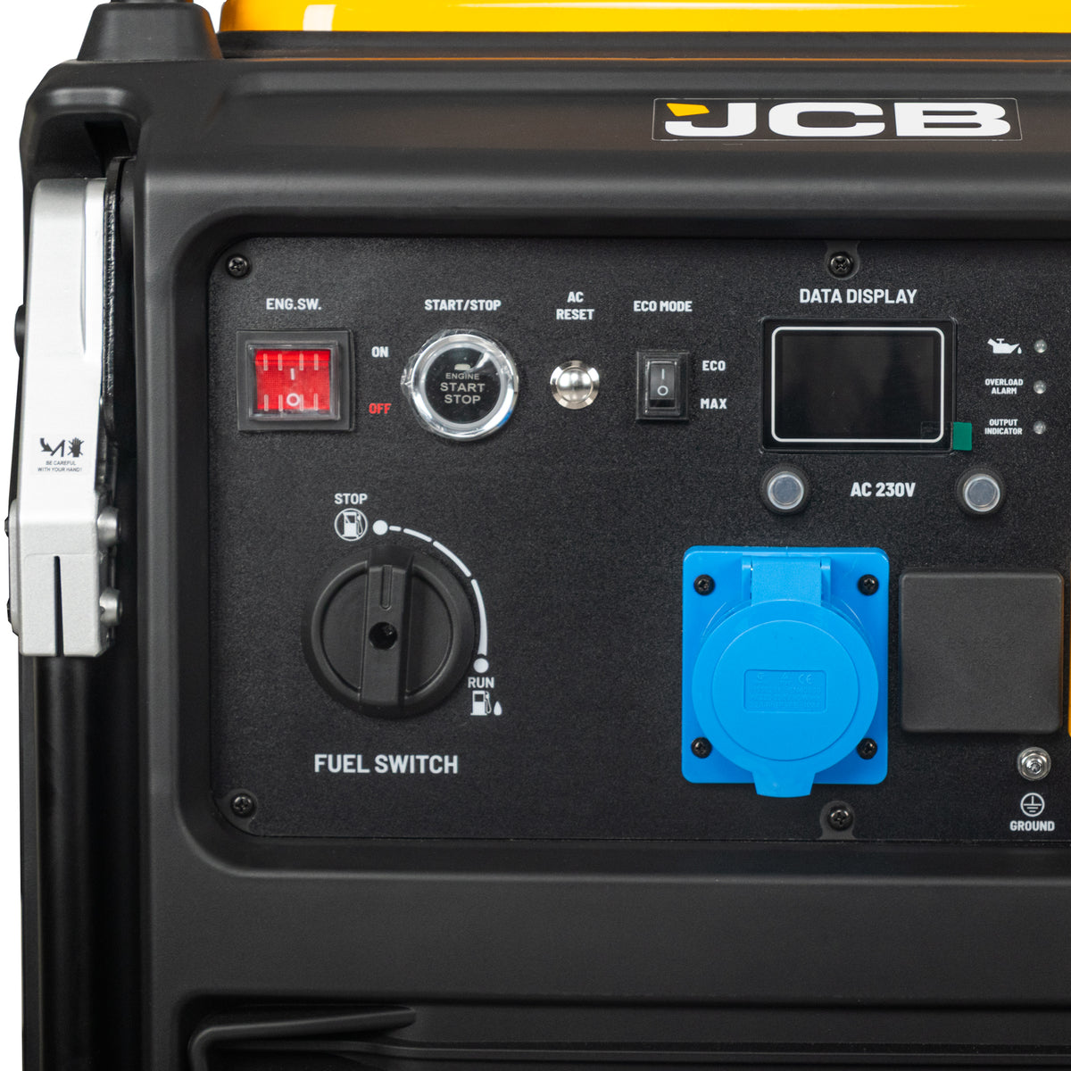 JCB, 11kW Dual-Voltage Inverter Generator, Remote Start, Wheels | JCB-IG12000DVE