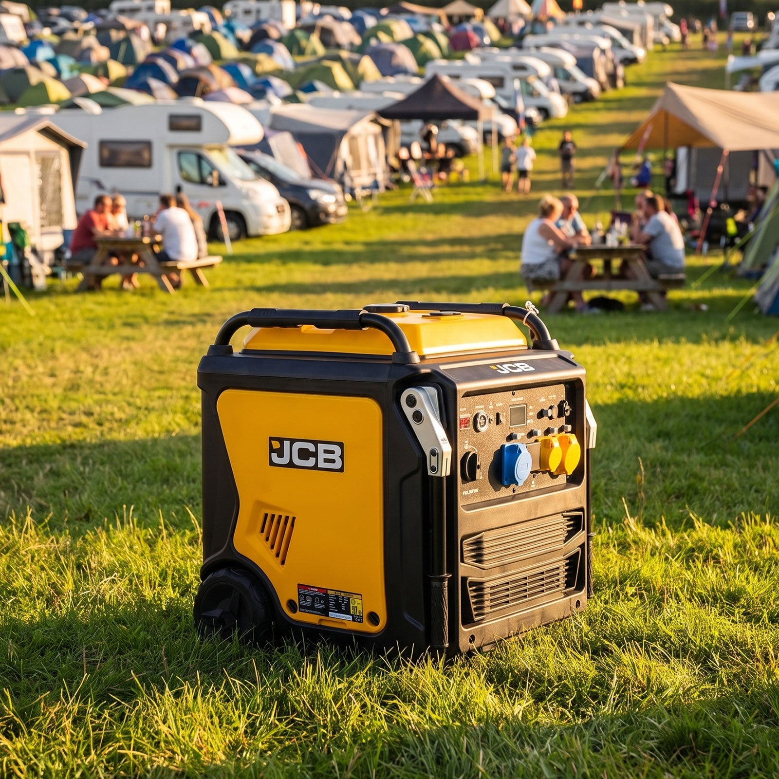 JCB, 11kW Dual-Voltage Inverter Generator, Remote Start, Wheels | JCB-IG12000DVE