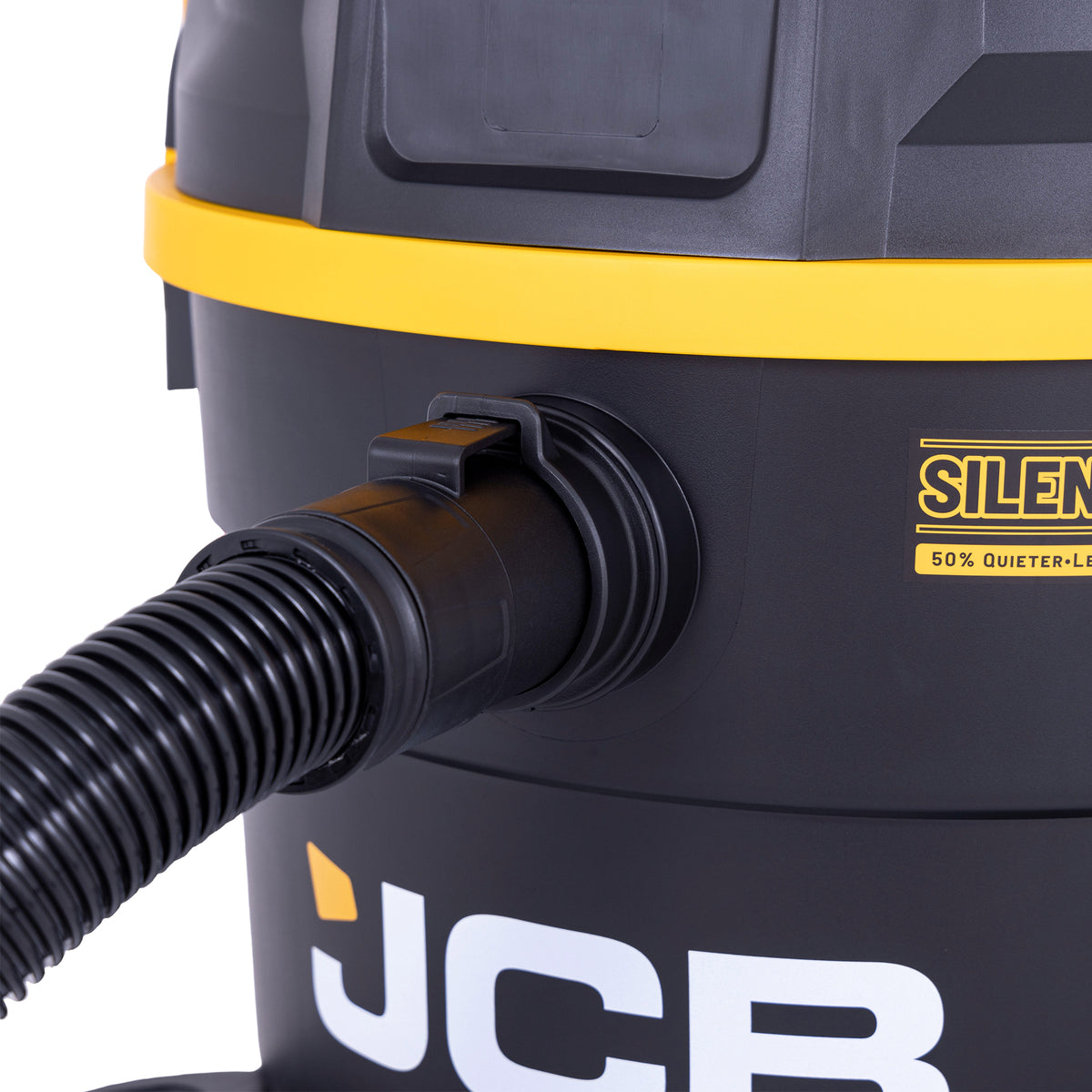 JCB, Silent Pro 34L L-Class Wet & Dry Vacuum Cleaner, 65dB(A) & 45L/s Airflow | JCB-SVACP-34L