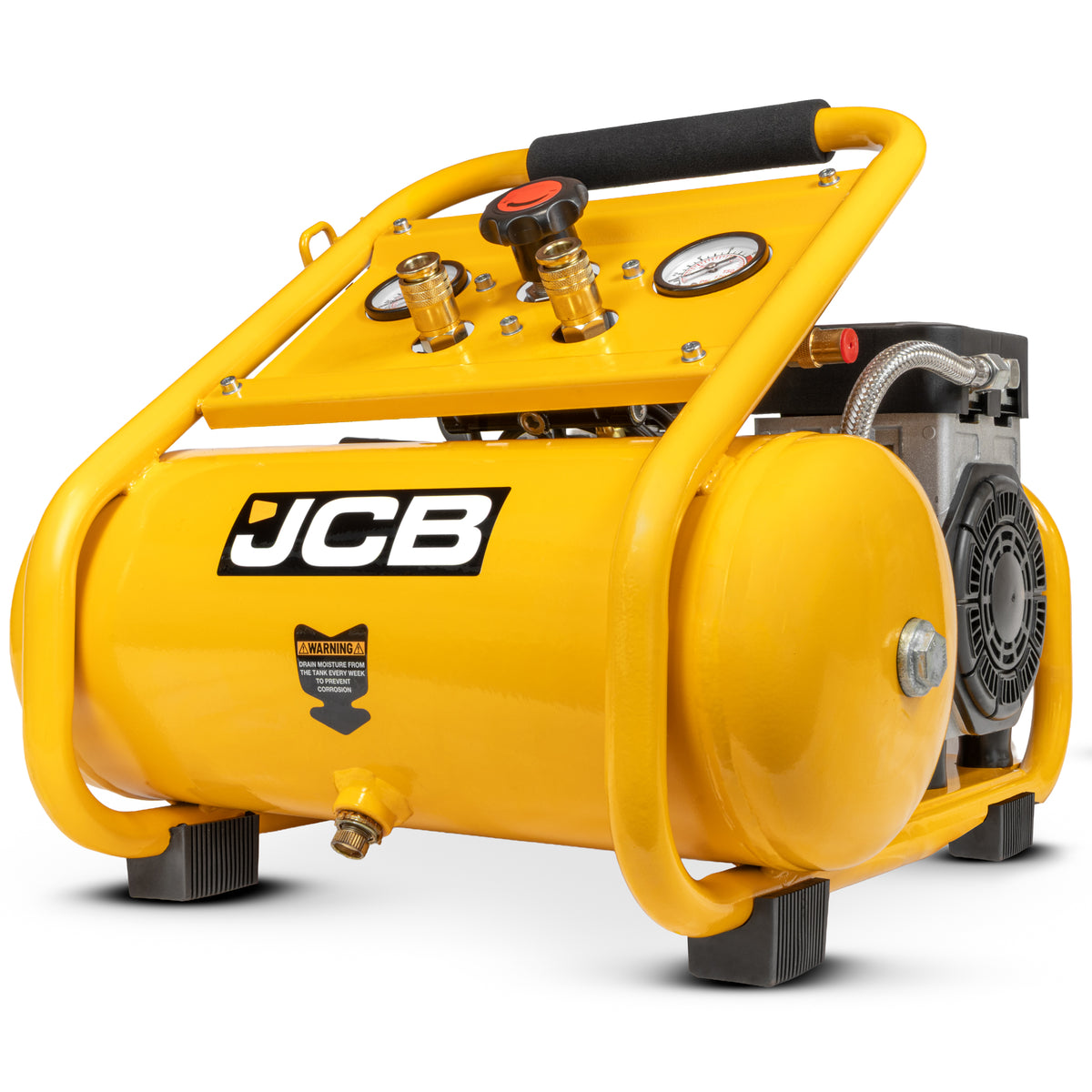 JCB Silent Pro 8L Oil-Free Air Compressor, 8 Bar & 131L/min Displacement | JCB-OFAC-8H
